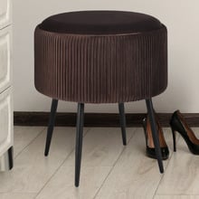Evelyn Velvet Storage Ottoman
